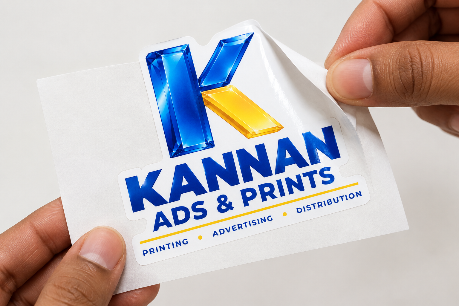 Waterproof sticker printing sample